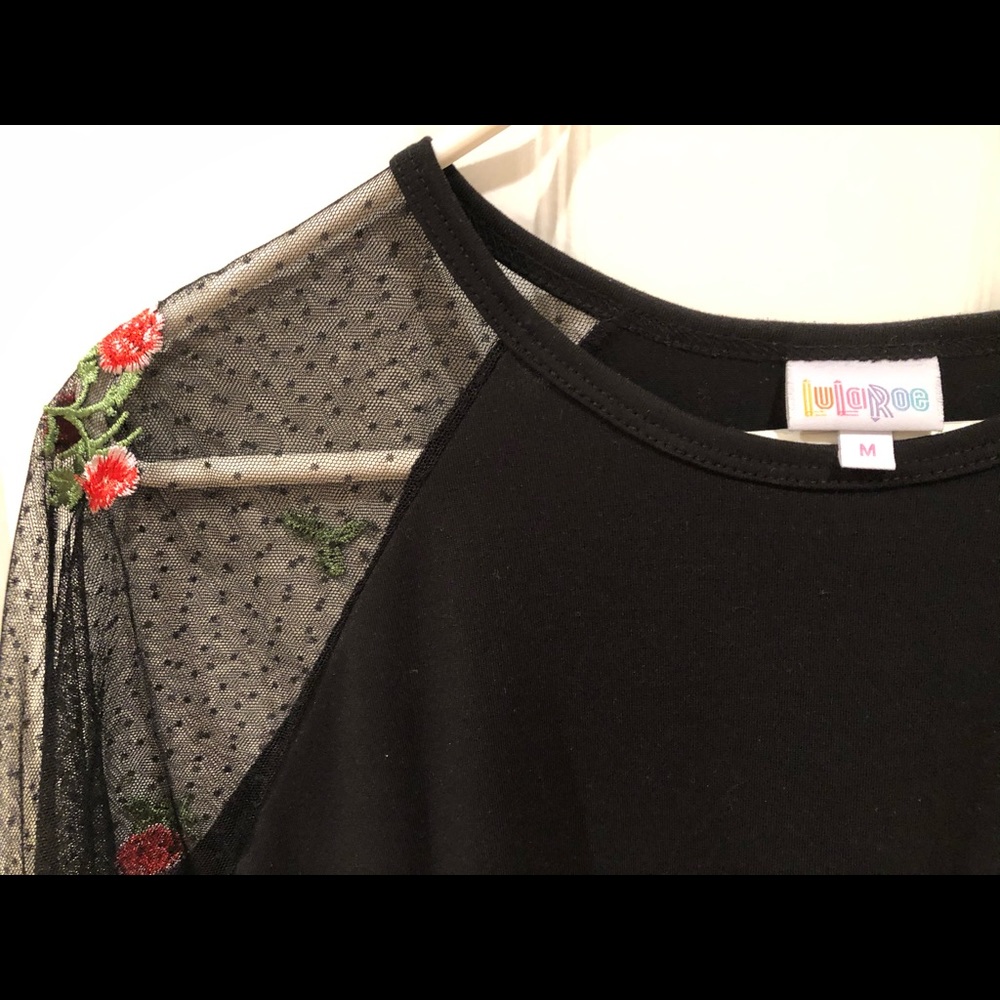 Lularoe Randy with lace sleeves